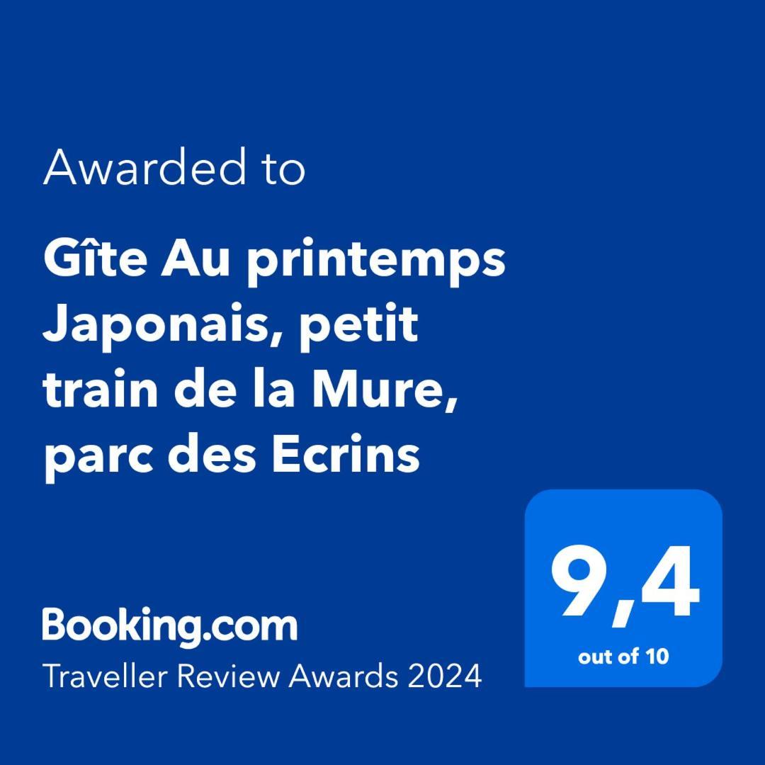 Gite Au Printemps Japonais, Petit Train De La Mure, Parc Des Ecrins Pierre-Chatel Exterior photo
